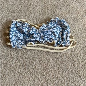 Montce Blue and Cream swim bandeau